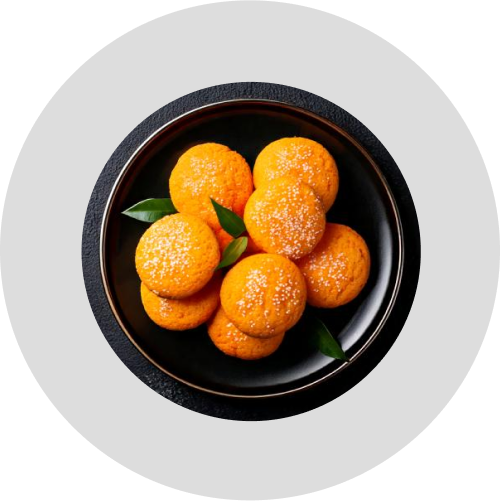 Mandarin pastries flavored with Alcirelli’s 100% natural mandarin extract, sugar-free and preservative-free, perfect for baking.